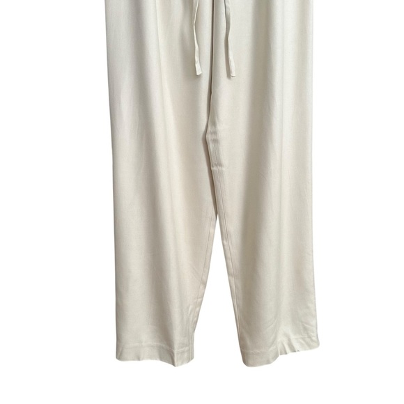 SUSIE TOMPKINS Vintage Cream Silk Pants Minimalist Clean Girl Timeless Large - Picture 4 of 14